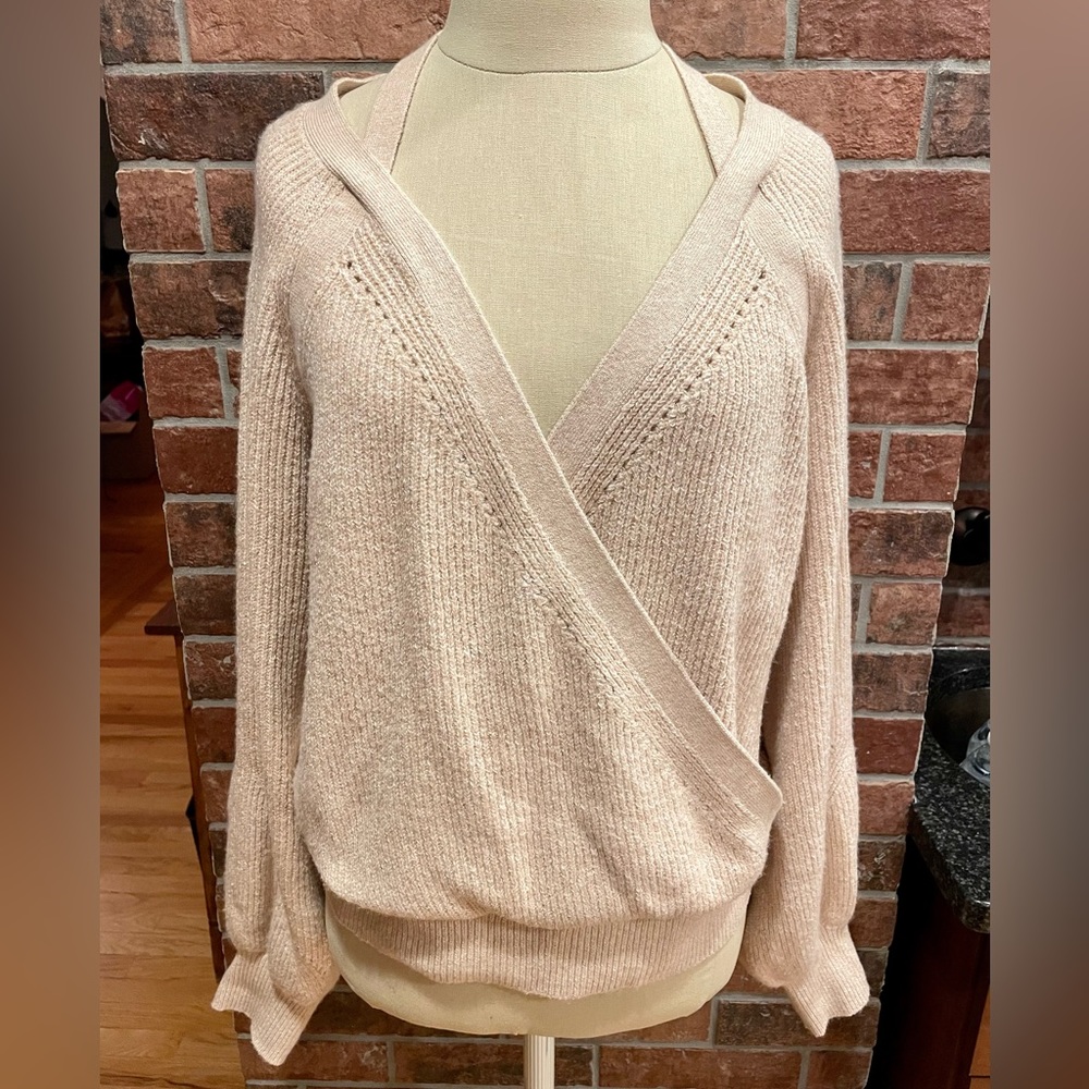 Pretty ballet wrap sweater by Anthropologie